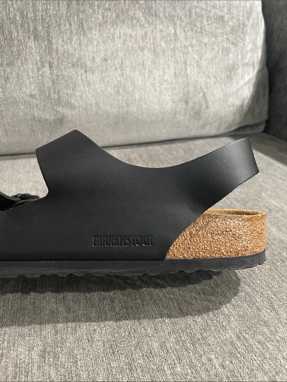 Birkenstock Mens Milano Sandals in Black Size 10 NEW!